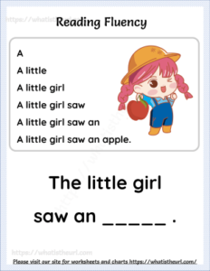 Free Reading Fluency Worksheets - Exercise 33 - Your Home Teacher