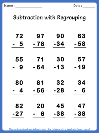 Subtraction with Regrouping