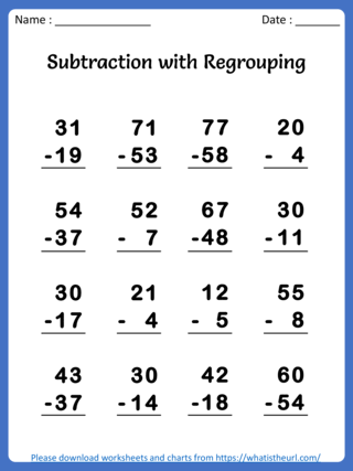 Subtraction with Regrouping