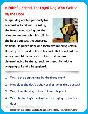Bear, Dog, Ava's pet and Camping - Reading Comprehension for Grade 2 ...