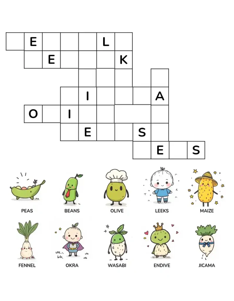 free crossword puzzles for kids