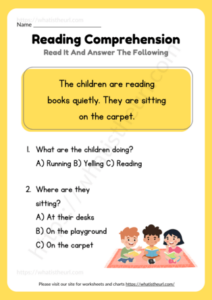 Reading Comprehension for Kindergarten - Your Home Teacher
