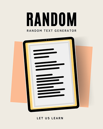 Random Text, verbs, questions and more other generators