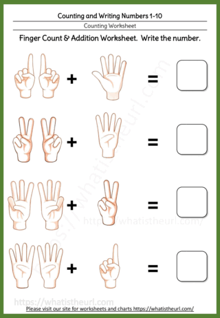 Counting and Writing Numbers 1-10 Advanced
