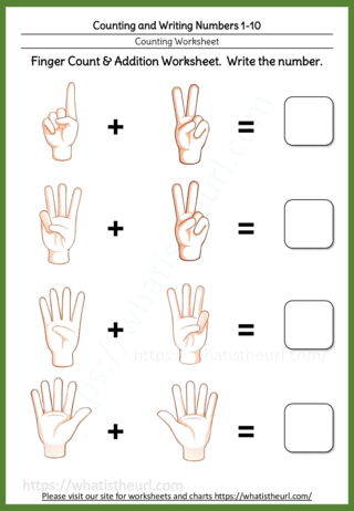 Counting and Writing Numbers 1-10 Easy