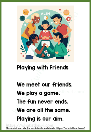 Playing with Friends Reading Comprehension Passage