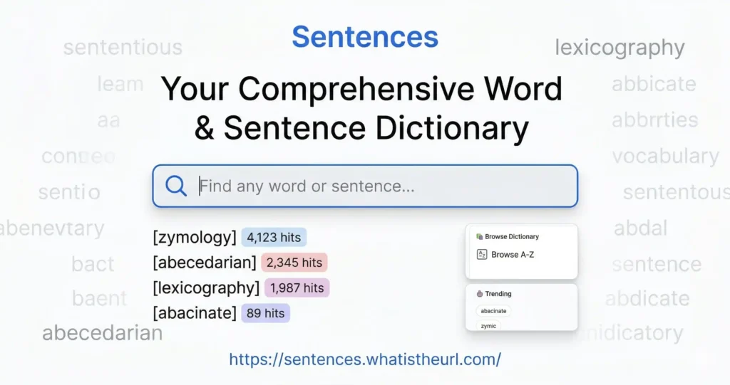 Sentences Site to improve your English Vocabulary