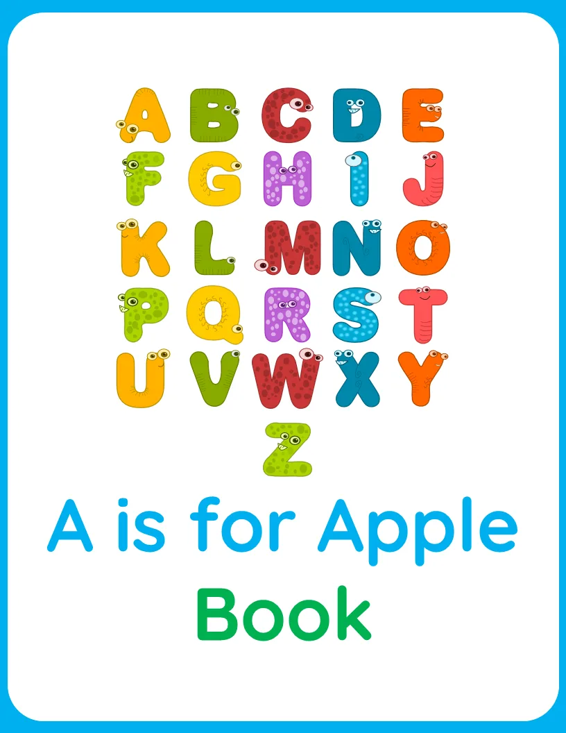 A is for Apple Book | Alphabet worksheet preview A is for Apple Book | Alphabet worksheet preview