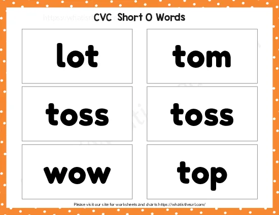 CVC Words Flashcards worksheet preview CVC Words Flashcards worksheet preview