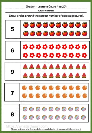Learn to Count Objects worksheet preview Learn to Count Objects worksheet preview