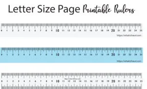 Printable Rulers for Letter and A4 Size Papers - Up to 25 centimeters worksheet preview Printable Rulers for Letter and A4 Size Papers - Up to 25 centimeters worksheet preview