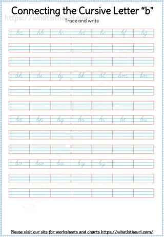 Connecting Cursive Letters worksheet preview Connecting Cursive Letters worksheet preview