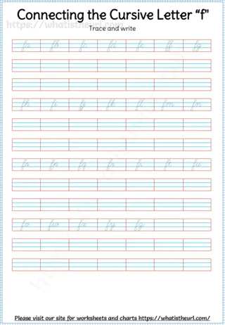 Connecting Cursive Letters worksheet preview Connecting Cursive Letters worksheet preview
