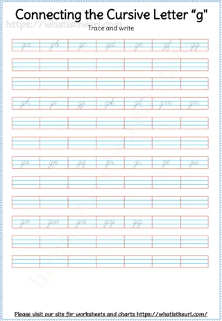 Connecting Cursive Letters worksheet preview Connecting Cursive Letters worksheet preview