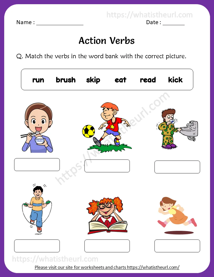 Action Verbs Worksheets worksheet preview Action Verbs Worksheets worksheet preview