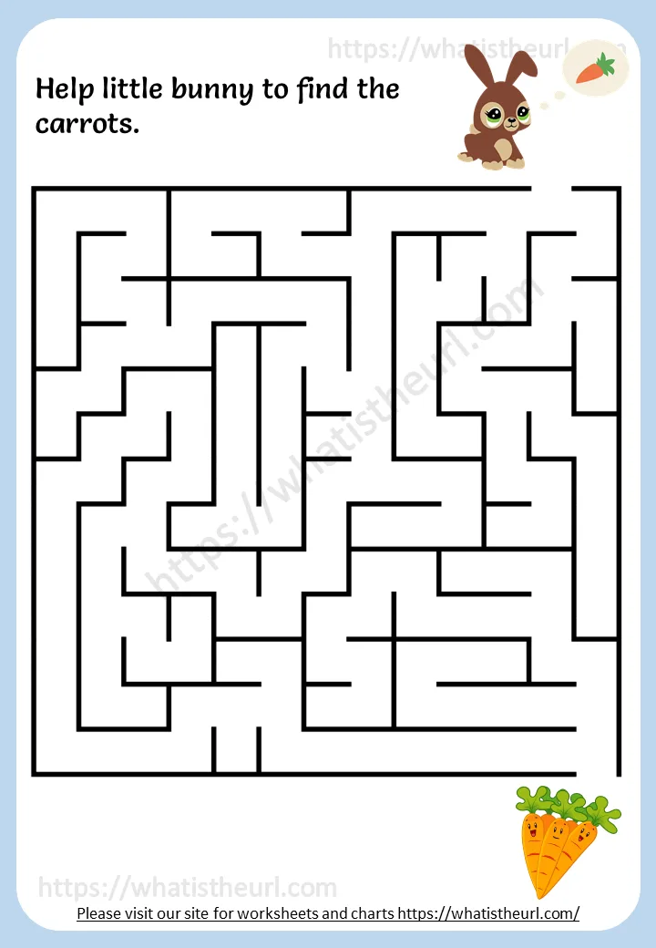 Maze Puzzles For Kids worksheet preview