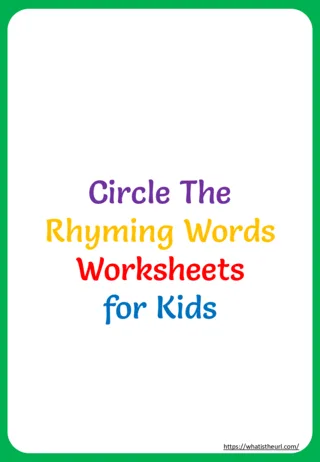 Rhyming Words Worksheet for Grade 2 worksheet preview Rhyming Words Worksheet for Grade 2 worksheet preview
