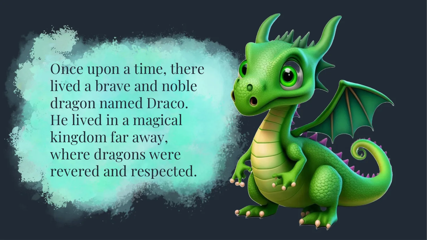 The Legend of Draco, King of the Castle - bedtime story page 2