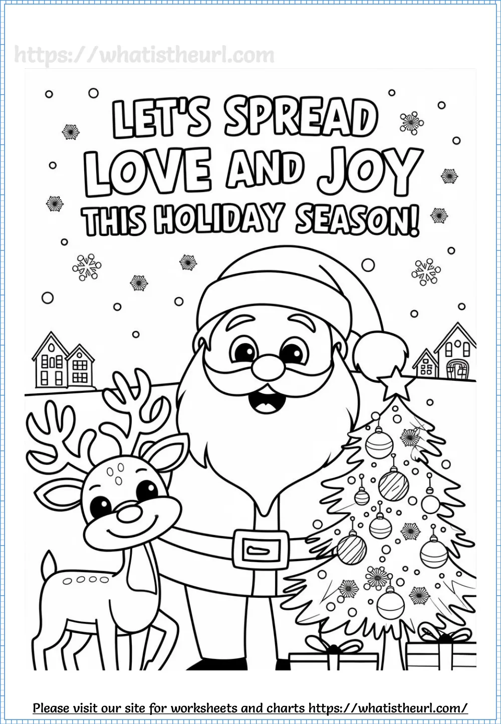 christmas quotes coloring page - 10 - hand lettered christmas saying to colour