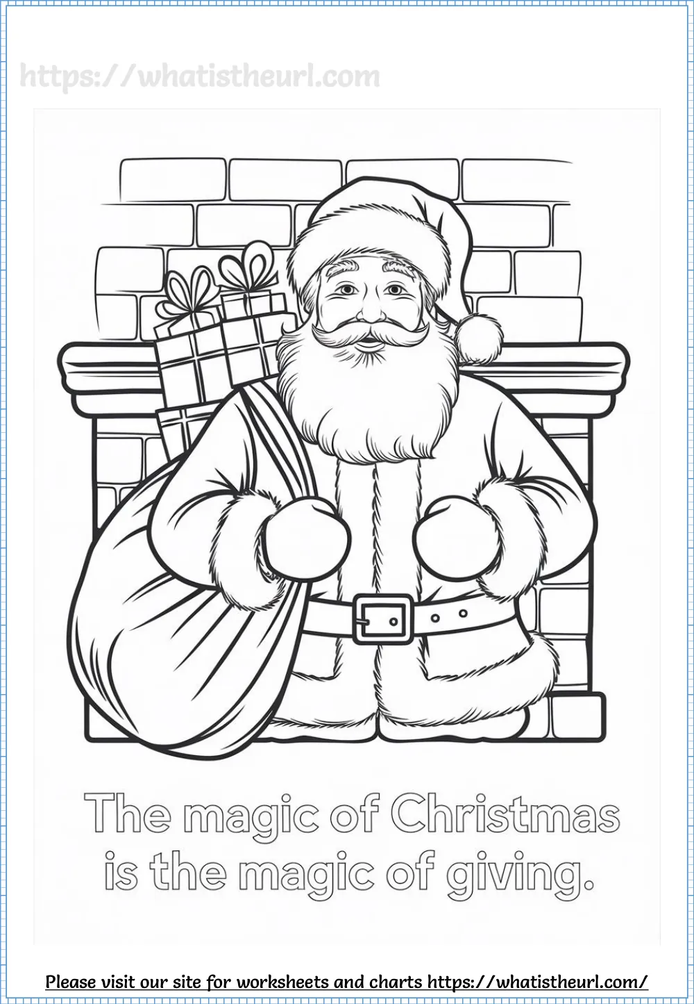 christmas quotes coloring page - 2 - hand lettered christmas saying to colour