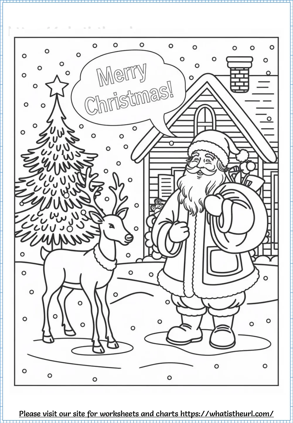 christmas quotes coloring page - 5 - hand lettered christmas saying to colour