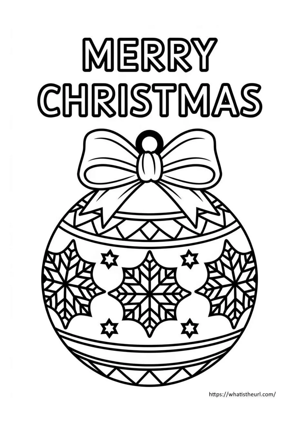 free christmas coloring page for kids - page 16 - simple outline picture to colour