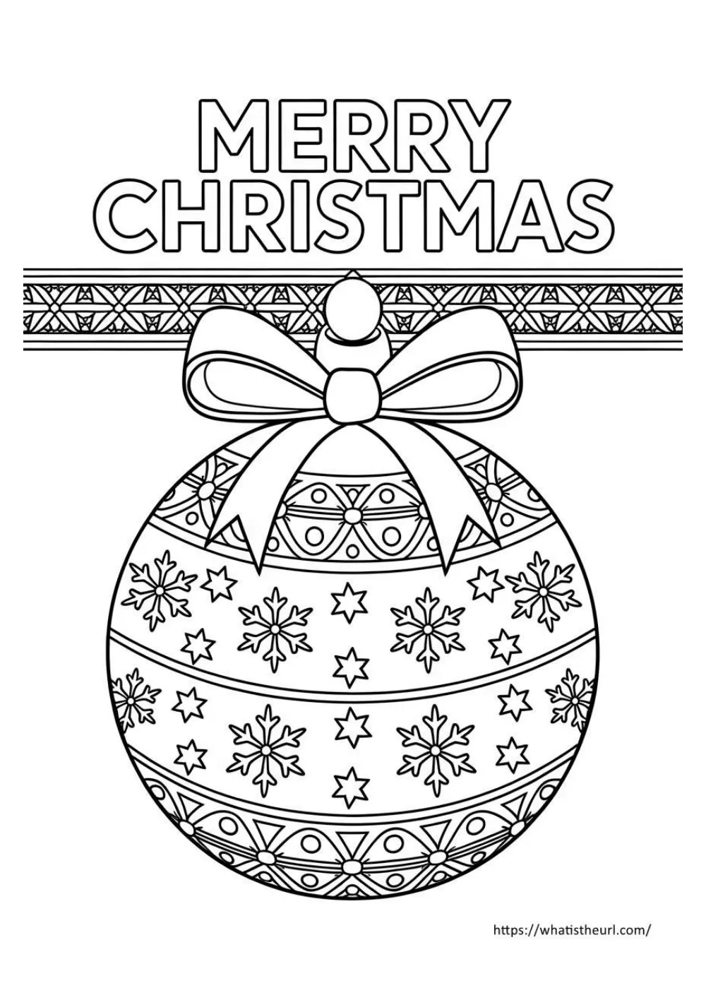 free christmas coloring page for kids - page 17 - simple outline picture to colour