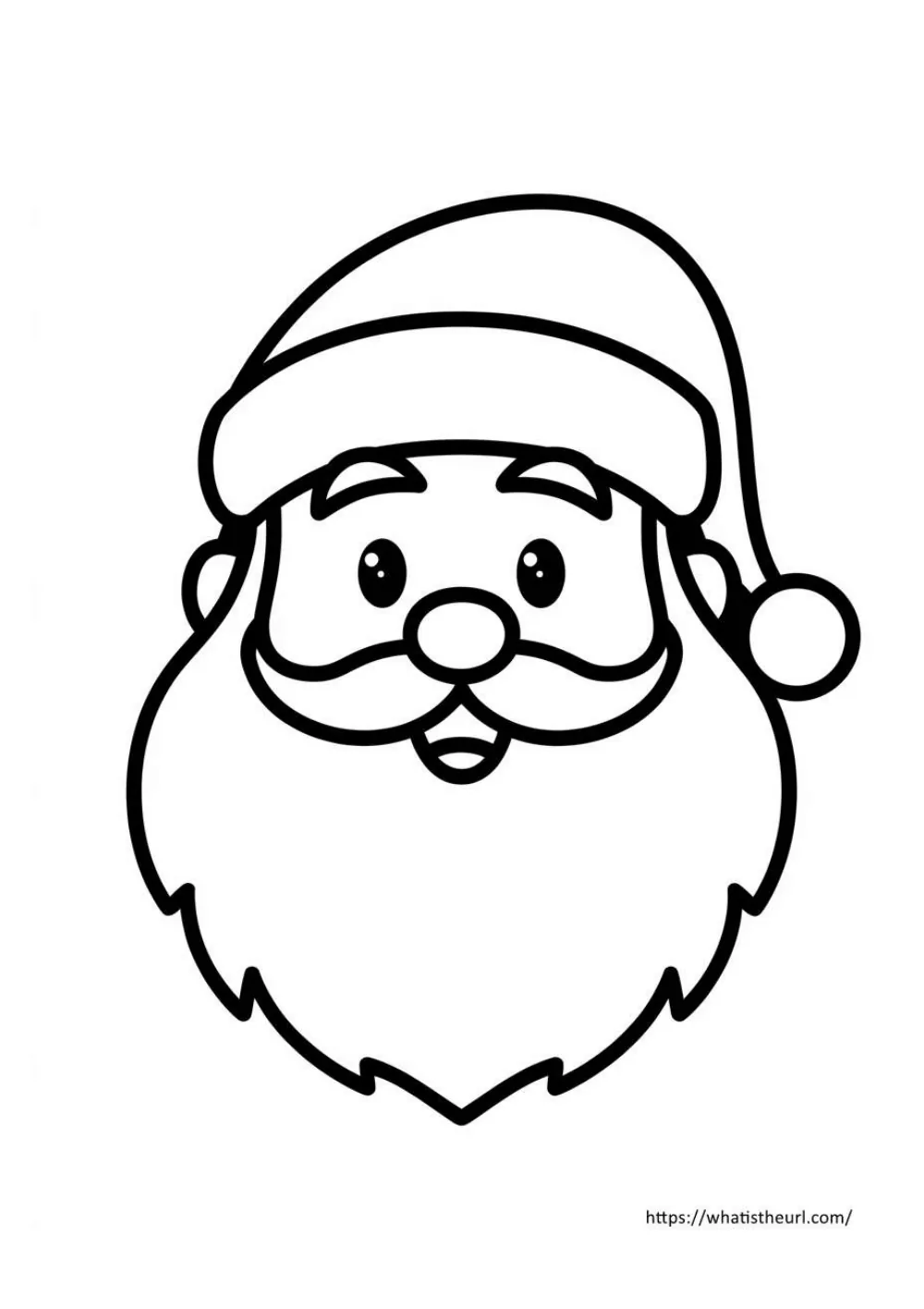 free christmas coloring page for kids - page 21 - simple outline picture to colour