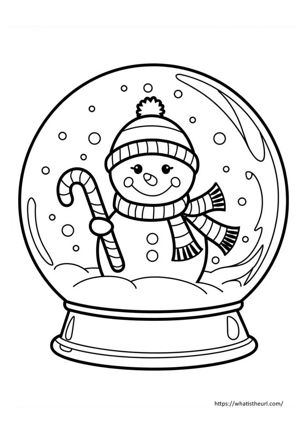 free christmas coloring page for kids - page 22 - simple outline picture to colour
