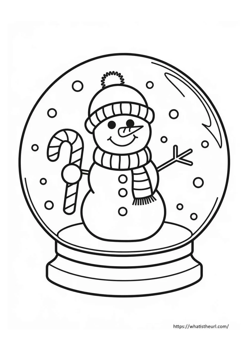 free christmas coloring page for kids - page 23 - simple outline picture to colour