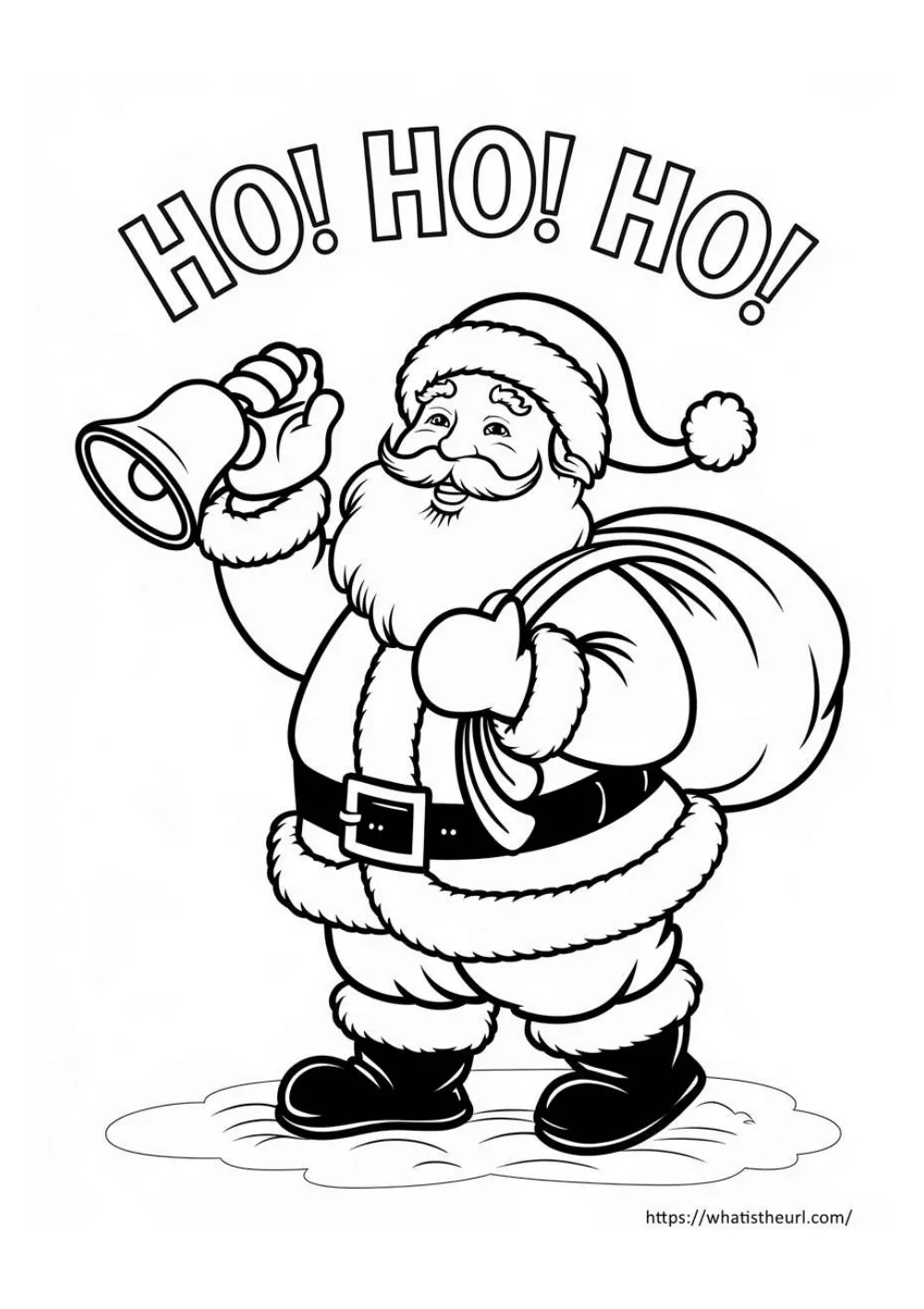 free christmas coloring page for kids - page 25 - simple outline picture to colour