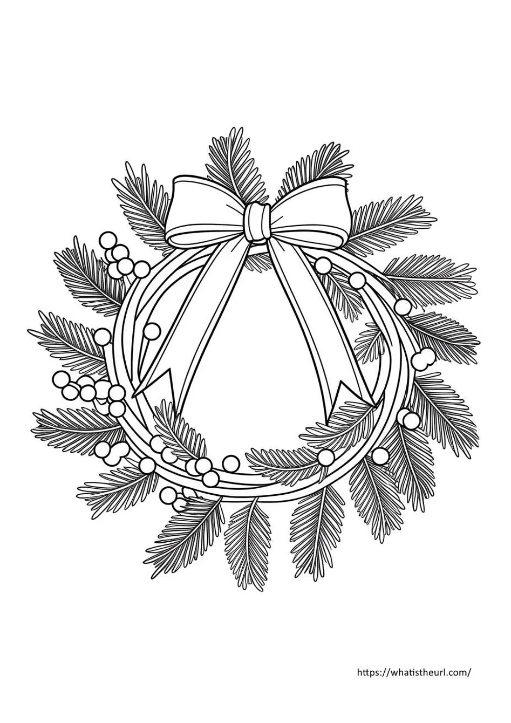 free christmas coloring page for kids - page 32 - simple outline picture to colour