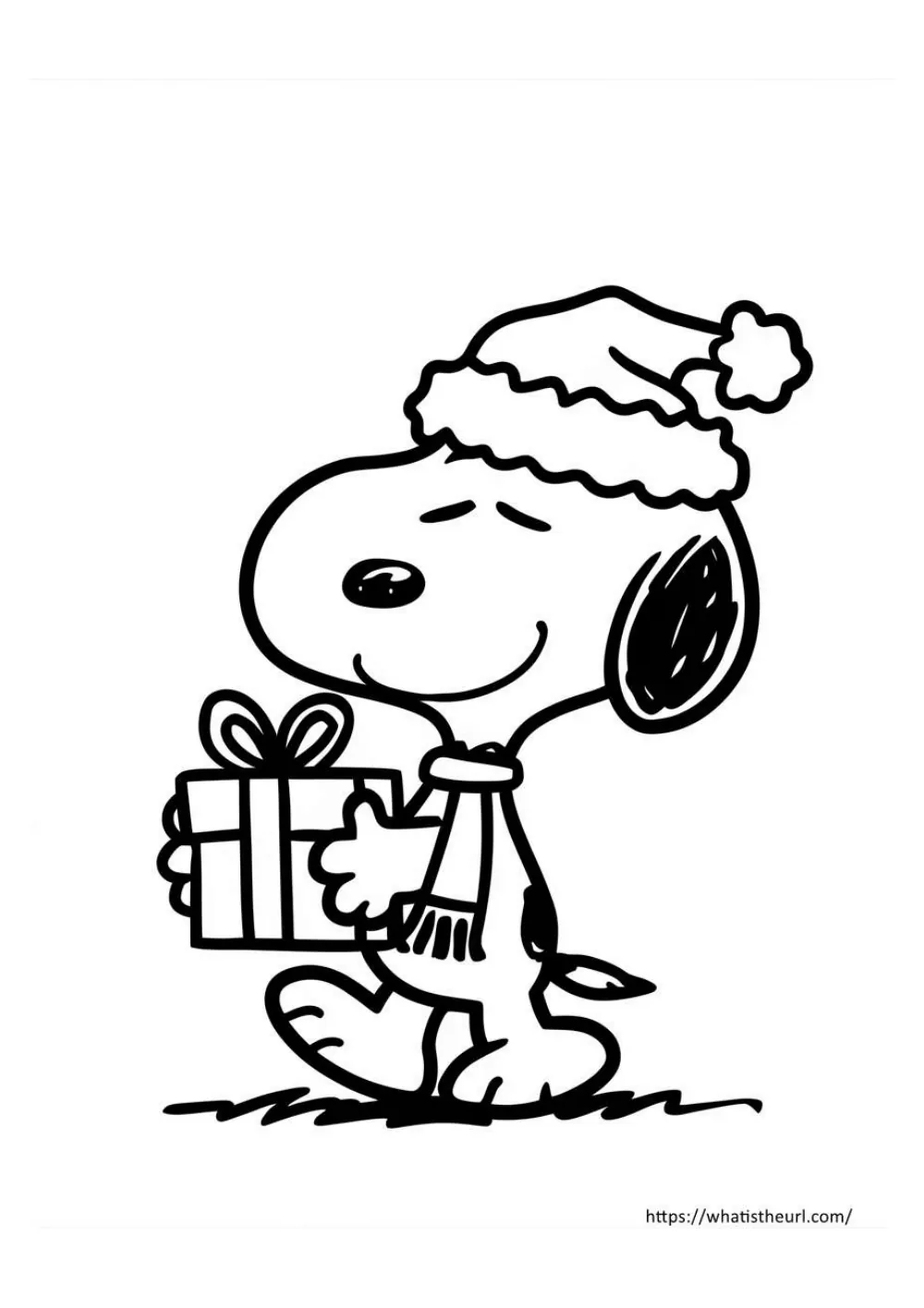 free christmas coloring page for kids - page 6 - simple outline picture to colour