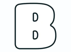 Bubble letter B