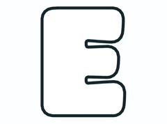 Bubble letter E