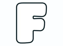 Bubble letter F