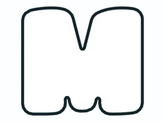 Bubble letter M