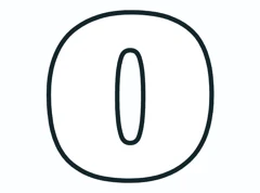 Bubble letter O