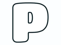 Bubble letter P
