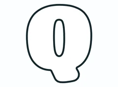 Bubble letter Q