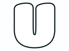 Bubble letter U
