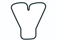 Bubble letter Y