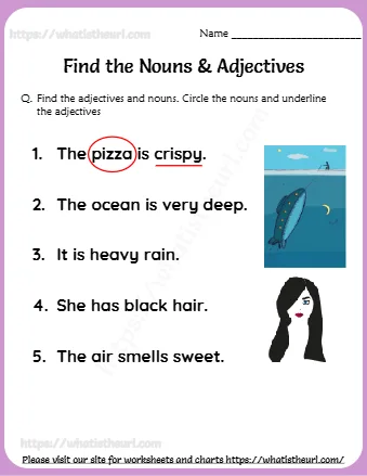 Find The Nouns & Adjectives