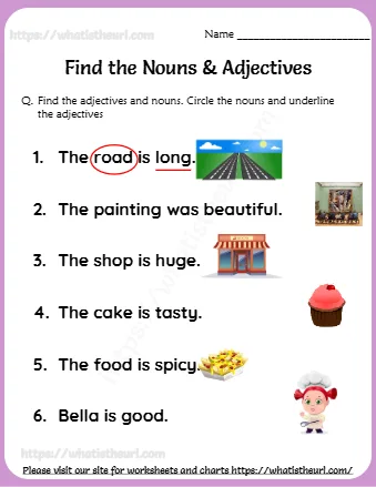 Find The Nouns & Adjectives