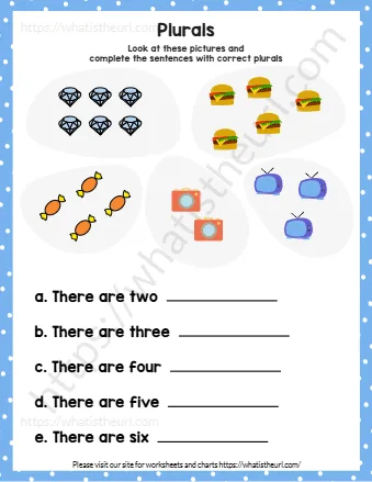 Look At These Pictures And Complete The Sentences With Correct Plurals