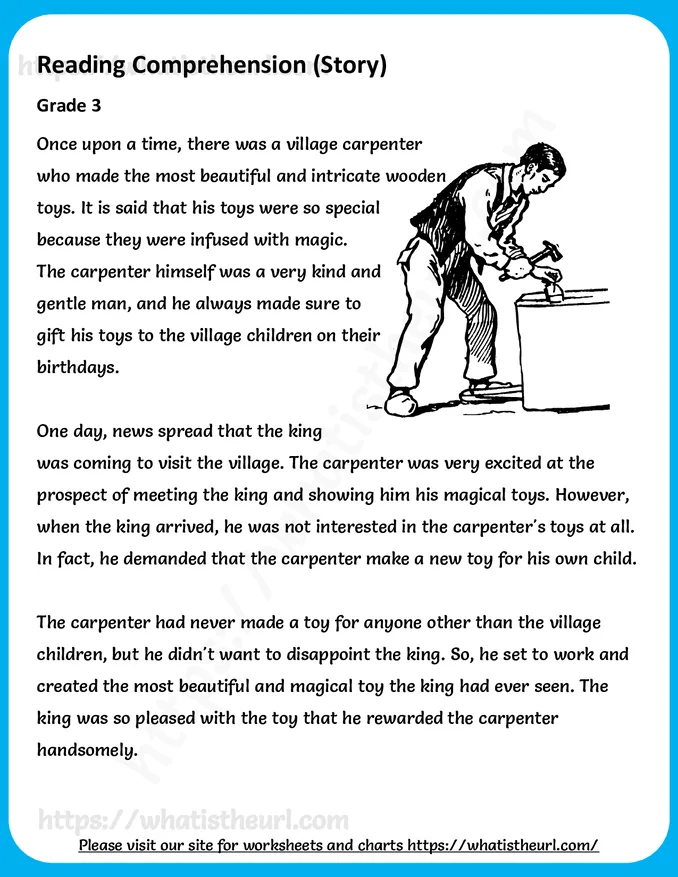 Grade 3 Reading Comprehension Worksheets
