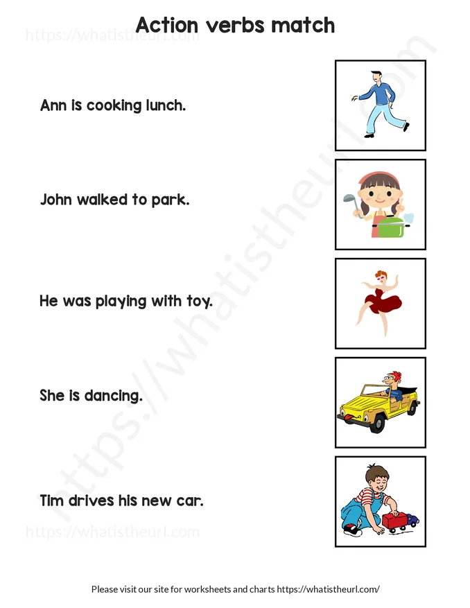 3rd Grade Action Verbs Worksheets worksheet preview 3rd Grade Action Verbs Worksheets worksheet preview