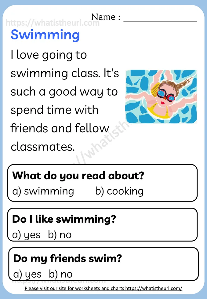 Kindergarten Reading Passages Worksheets worksheet preview