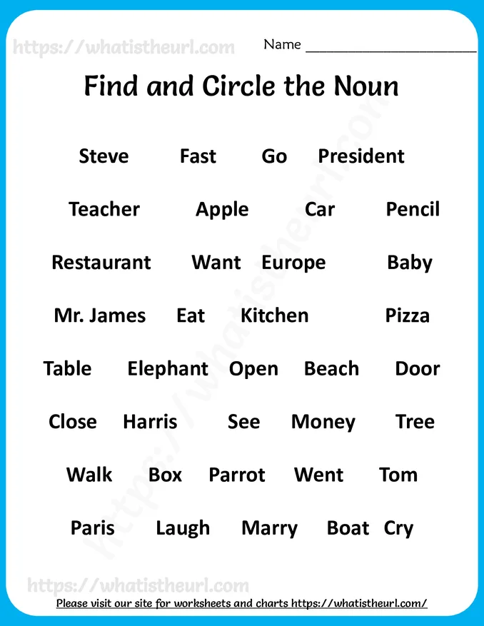1st Grade Common Nouns Worksheets worksheet preview 1st Grade Common Nouns Worksheets worksheet preview