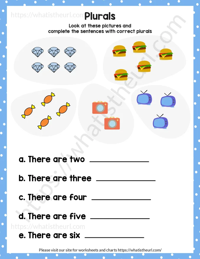 1st Grade Singular and Plural Nouns Worksheets